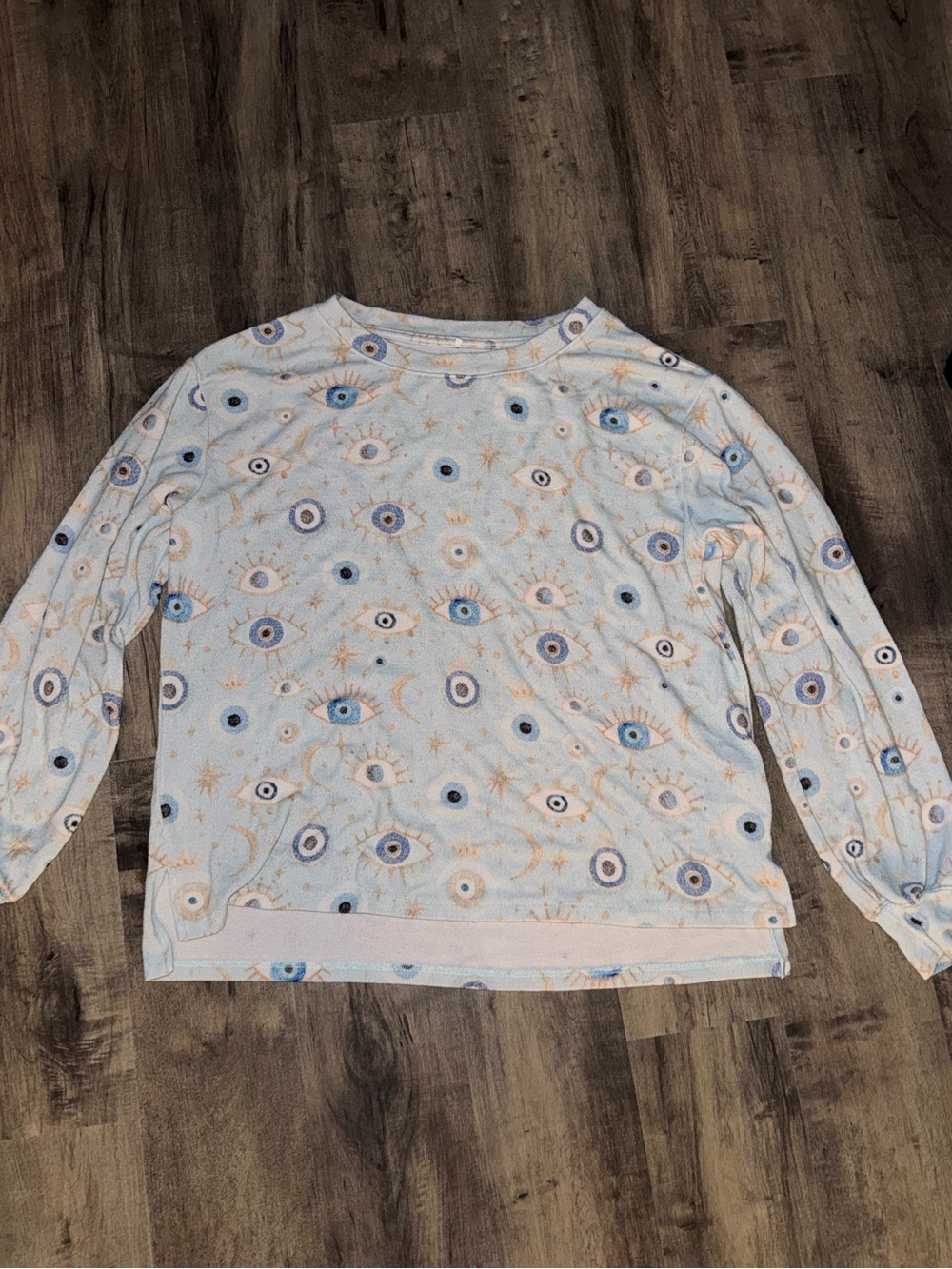 Posh Peanut Fiona Evil Eye Celestial Print Pullover Sweater Adult Small